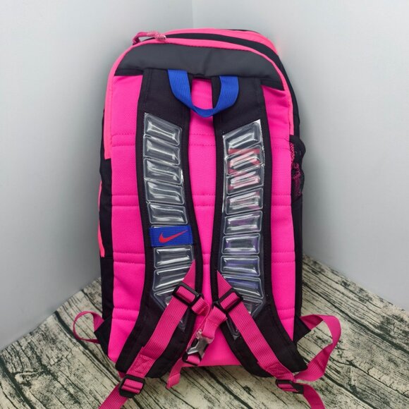 Nike Black Backpack with Red and Pink Accents - Picture 2 of 4